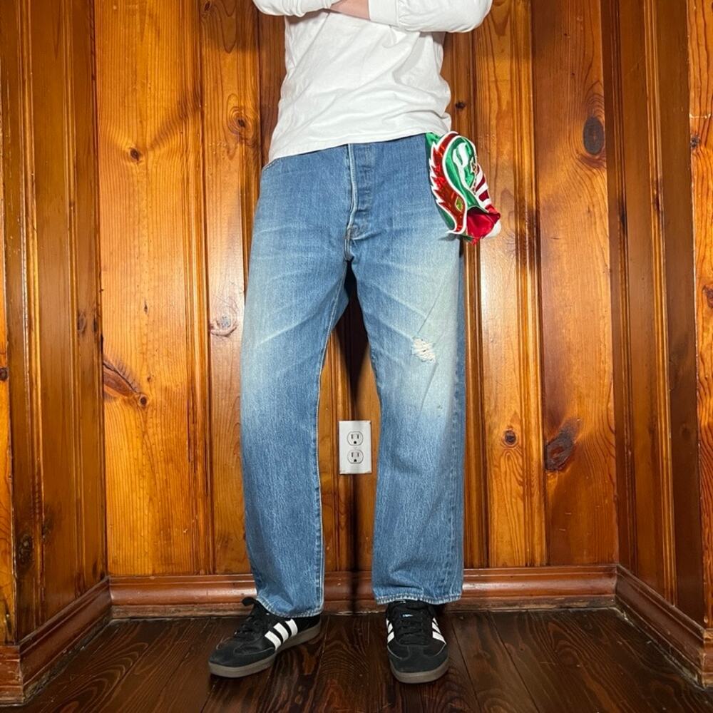 Levi's 501 38x27 Y2K 550 Jeans Blue Relaxed